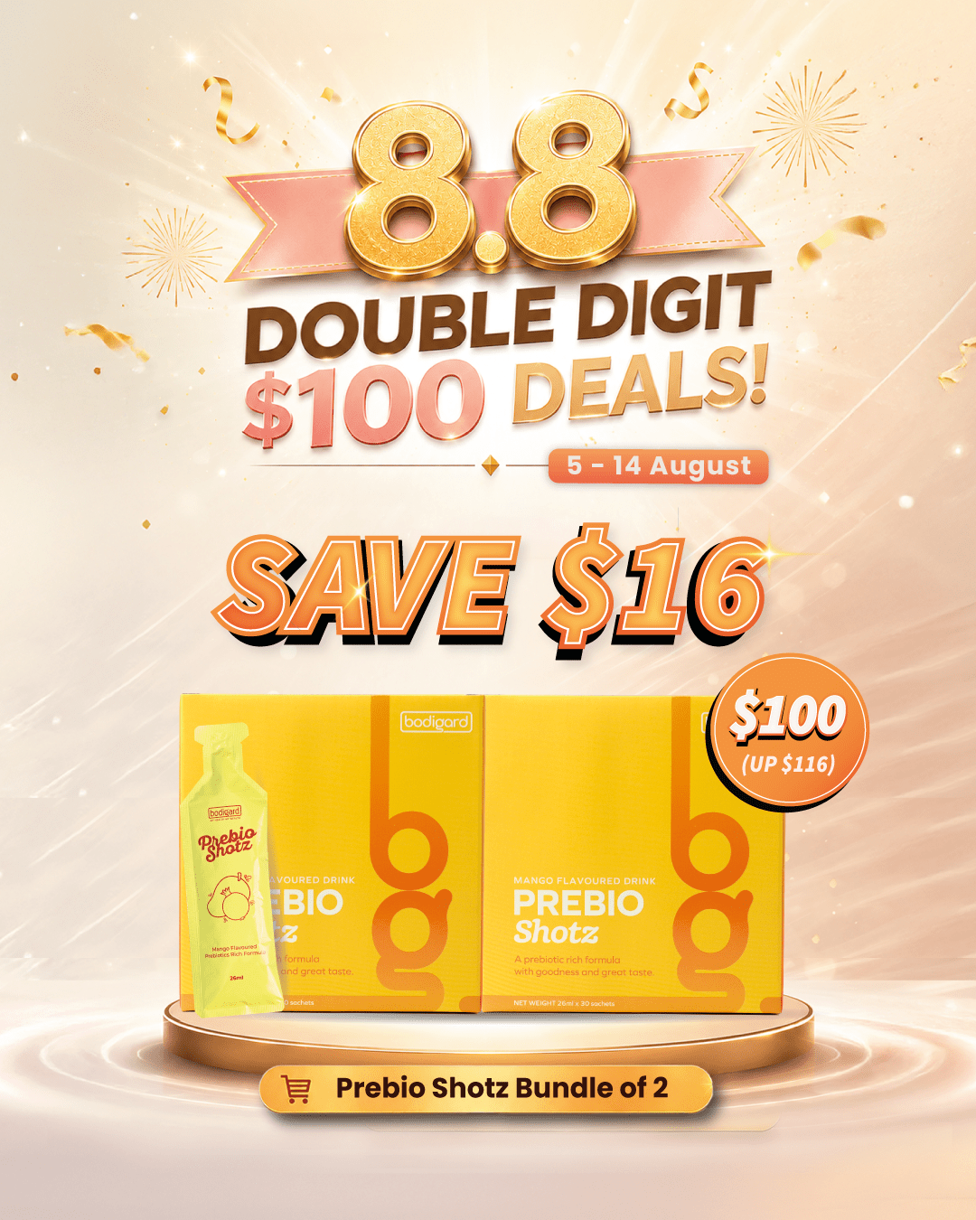 Bodigard PrebioShotz - Pack Of 2 - MyLustre.com