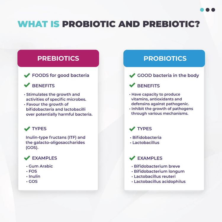 prebiotics vs probiotics